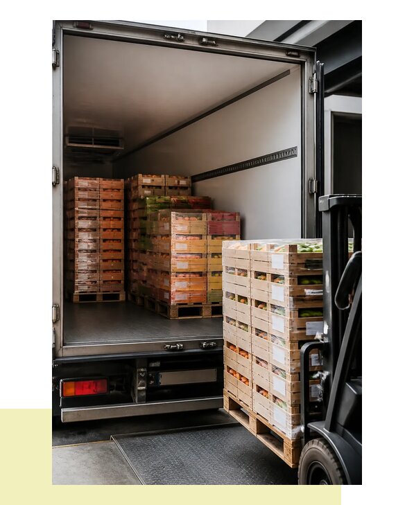 Перевозка сельхозпродукции на паллетах с доставкой в Заволжье